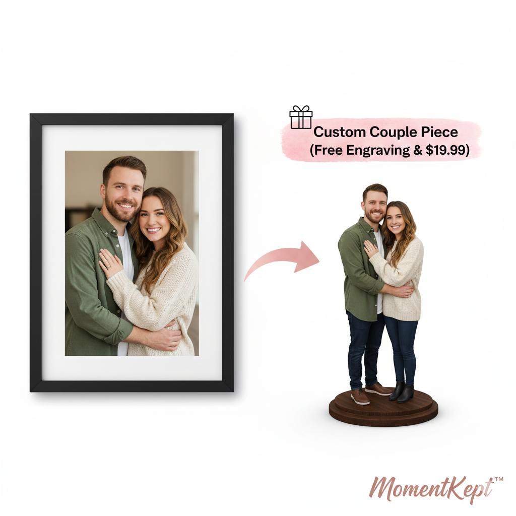 MomentKept™ Personalized 3D Figurine From Your Photo — A Memory You Can Hold