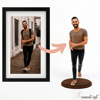 MomentKept™ Personalized 3D Figurine From Your Photo — A Memory You Can Hold
