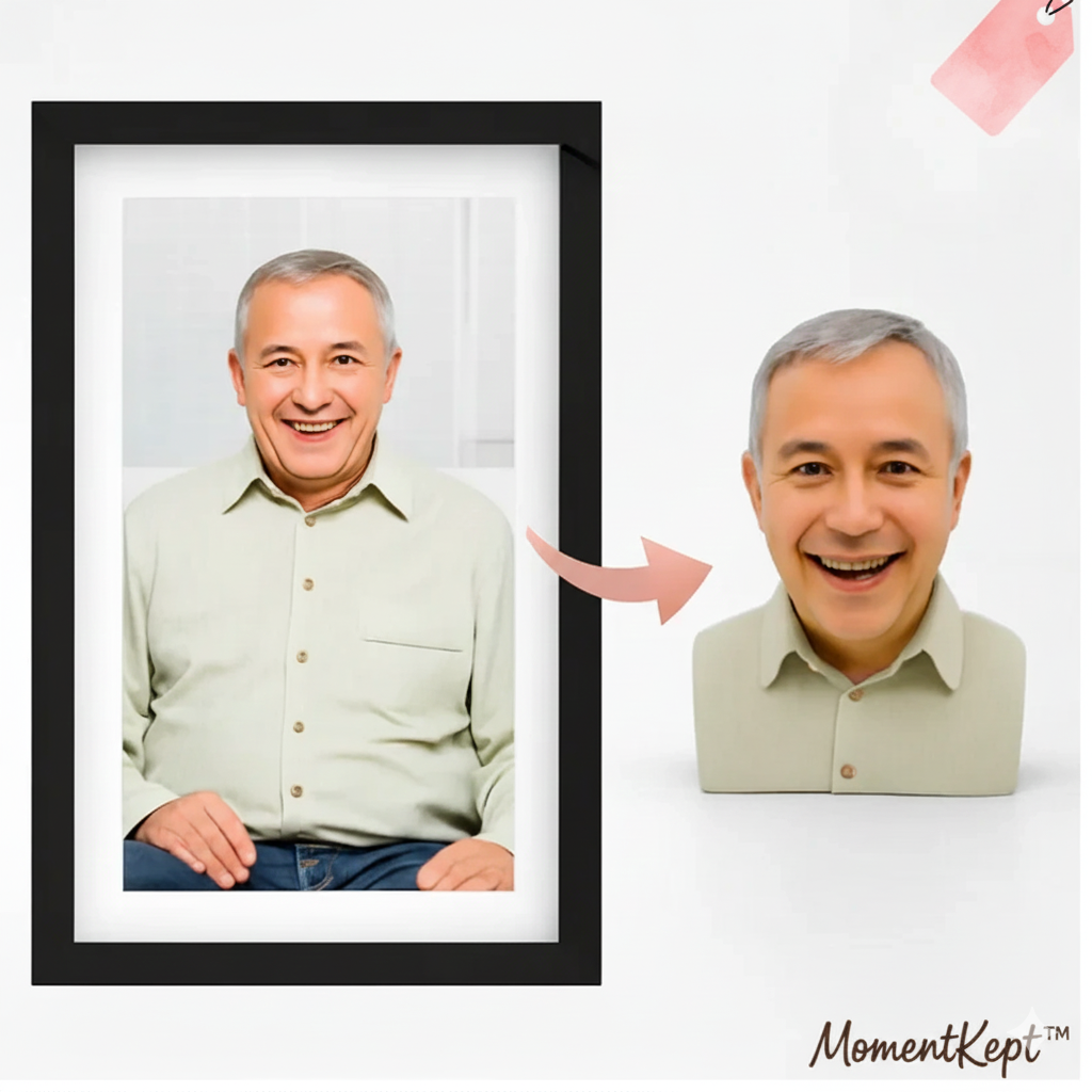 MomentKept™ Personalized 3D Figurine From Your Photo — A Memory You Can Hold